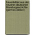 Frauenbilder Aus Der Neueren Deutschen Litteraturgeschichte (German Edition)