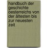 Handbuch der Geschichte Oesterreichs von der ältesten bis zur neuesten Zeit by Krones Franz