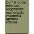 Journal Für Die Reine Und Angewandte Mathematik, Volume 94 (German Edition)