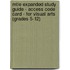 Mtle Expanded Study Guide - Access Code Card - For Visual Arts (grades 5-12)