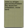 Noten zu einigen Geschichtschreibern des deutschen Mittelalters. Erster Band by Anton Christian Wedekind