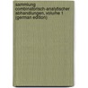 Sammlung Combinatorisch-Analytischer Abhandlungen, Volume 1 (German Edition) by Friedrich Hindenburg Karl