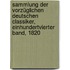 Sammlung der vorzüglichen deutschen Classiker, Einhundertvierter Band, 1820