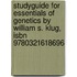 Studyguide For Essentials Of Genetics By William S. Klug, Isbn 9780321618696