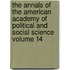 The Annals of the American Academy of Political and Social Science Volume 14