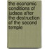 The Economic Conditions of Judaea After the Destruction of the Second Temple