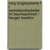 Verg Tungssysteme F R Vertriebsmitarbeiter Im Baumaschinen / Bauger Tesektor door J. Rg Roos