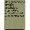 Das griechische Drama: Aischylos. Sophokles. Euripides-- mit einem Plan des . door Geffcken Johannes