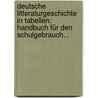 Deutsche Litteraturgeschichte In Tabellen: Handbuch Für Den Schulgebrauch... by Werner Hahn