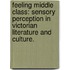 Feeling Middle Class: Sensory Perception in Victorian Literature and Culture.