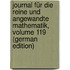 Journal Für Die Reine Und Angewandte Mathematik, Volume 119 (German Edition)