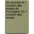 Les Sources & L' Volution Des Essais de Montaigne (2); L' Volution Des Essais