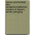 Neues Wochenblatt des Landwirtschaftlichen Vereins in Bayern, achter Jahrgang