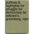 Outlines & Highlights For Struggle For Democracy By Edward S. Greenberg, Isbn
