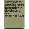 Studyguide For Exploring Social Psychology By David Myers, Isbn 9780078035173 door Cram101 Textbook Reviews