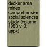Decker Area Mines Comprehensive Social Sciences Study (Volume 1983 V. 3, Appx) by Mountain West Research