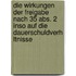 Die Wirkungen Der Freigabe Nach 35 Abs. 2 Inso Auf Die Dauerschuldverh Ltnisse