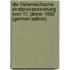 Die Österreichische Strafprocessordnung Vom 17. Jänner 1850 (German Edition)