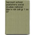 Harcourt School Publishers Social Studies National: Blw-lv Rdr Coll Gr 1 Ss 07