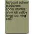 Harcourt School Publishers Social Studies: On-Lv Rdr Valley Forge Us: Mkg Ss07