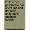 Lexikon Der Geschichte Des Altertums Und Der Alten Geographie (German Edition) by Heinrich Peter