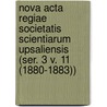 Nova Acta Regiae Societatis Scientiarum Upsaliensis (Ser. 3 V. 11 (1880-1883)) door Kungl Vetenskaps-Societeten I. Uppsala