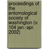 Proceedings of the Entomological Society of Washington (V. 104 Jan.-Apr. 2002) door Entomological Society of Washington