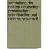 Sammlung Der Besten Deutschen Prosaischen Schriftsteller Und Dichter, Volume 8 door Christian Fuerchtegott Gellert