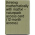Thinking Mathematically with Mathxl -- Valuepack Access Card (12-Month Access)