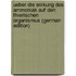 Ueber Die Wirkung Des Ammoniak Auf Den Thierischen Organismus (German Edition)