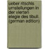 Ueber Ritschls Umstellungen in Der Vierten Elegie Des Tibull. (German Edition)