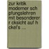Zur Kritik Moderner Sch Pfungslehren Mit Besonderer R Cksicht Auf H Ckel's ...