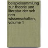 Beispielsammlung Zur Theorie Und Literatur Der Sch Nen Wissenschaften, Volume 1 door Johann Joachim Eschenaburg