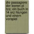 Die Passagiere Der Leeren Pl Tze; Ein Buch In 14 Erz Hlungen Und Einem Vorspiel