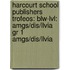 Harcourt School Publishers Trofeos: Blw-Lvl: Amgs/Dis/Llvia Gr 1 Amgs/Dis/Llvia