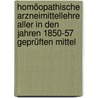 Homöopathische Arzneimittellehre aller in den Jahren 1850-57 geprüften Mittel door Possart A.