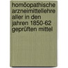 Homöopathische Arzneimittellehre aller in den Jahren 1850-62 geprüften Mittel door A. Possart