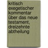 Kritisch exegetischer Kommentar über das Neue Testament, Dreizehnte Abtheilung by Heinrich August Wilhelm Meyer