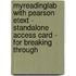 MyReadingLab with Pearson Etext - Standalone Access Card - for Breaking Through