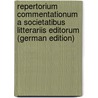 Repertorium Commentationum a Societatibus Litterariis Editorum (German Edition) door David Reuss Jeremias
