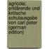 Agricola; erklärende und kritische Schulausgabe von Carl Peter (German Edition)