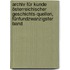Archiv Für Kunde österreichischer Geschichts-quellen, Fünfundzwanzigster Band