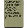 Beyträge Zur Historie Derer Chur- Und Fürstlichen Sächsischen Lande, Volume 1 door Georg Christoph Kreysig