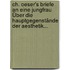 Ch. Oeser's Briefe an Eine Jungfrau Über Die Hauptgegenstände Der Aesthetik...