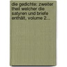 Die Gedichte: Zweiter Theil Welcher Die Satyren Und Briefe Enthält, Volume 2... door Quintus Horatius Flaccus