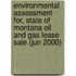 Environmental Assessment For, State of Montana Oil and Gas Lease Sale (Jun 2000)