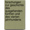Forschungen zur Geschichte des ausgehenden fünften und des vierten Jahrhunderts by Kahrstedt Ulrich