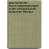 Geschichte der Racine-uebersetzungen in der vorklassischen deutschen Litteratur. door Uehlin Hans