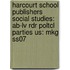 Harcourt School Publishers Social Studies: Ab-Lv Rdr Poltcl Parties Us: Mkg Ss07
