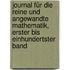 Journal für die reine und angewandte Mathematik, Erster bis Einhundertster Band